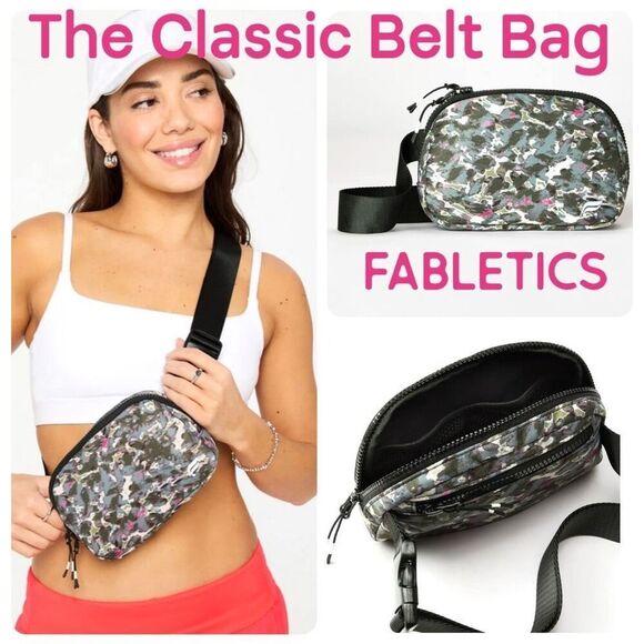 The Belt Bag Classic CHEETAH CAMO Pink Camo Crossbody Sling Hip Fanny Pack NWT - Picture 1 of 12